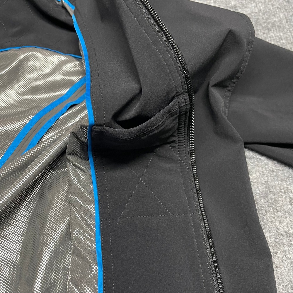 Columbia Coat Womens Medium Black Omni-Heat Trench Double Breasted Belted Hooded - Picture 5 of 16